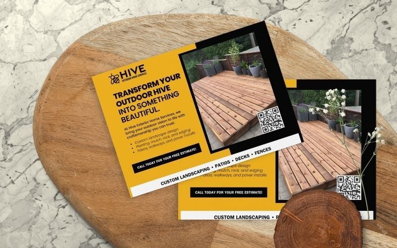 postcard hive mockup 